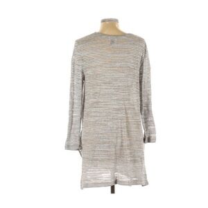 Old Navy | Gray Sheer Dress Top Side Slits Large